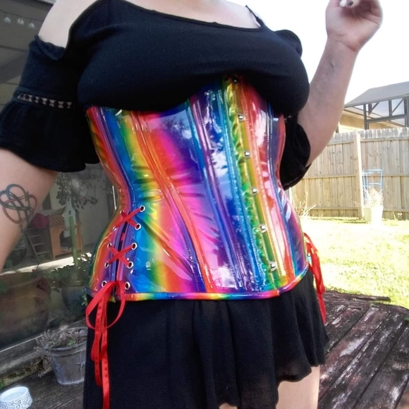 Timeless Trends Rainbow Longline Hourglass Corset 28" - Picture 3 of 5